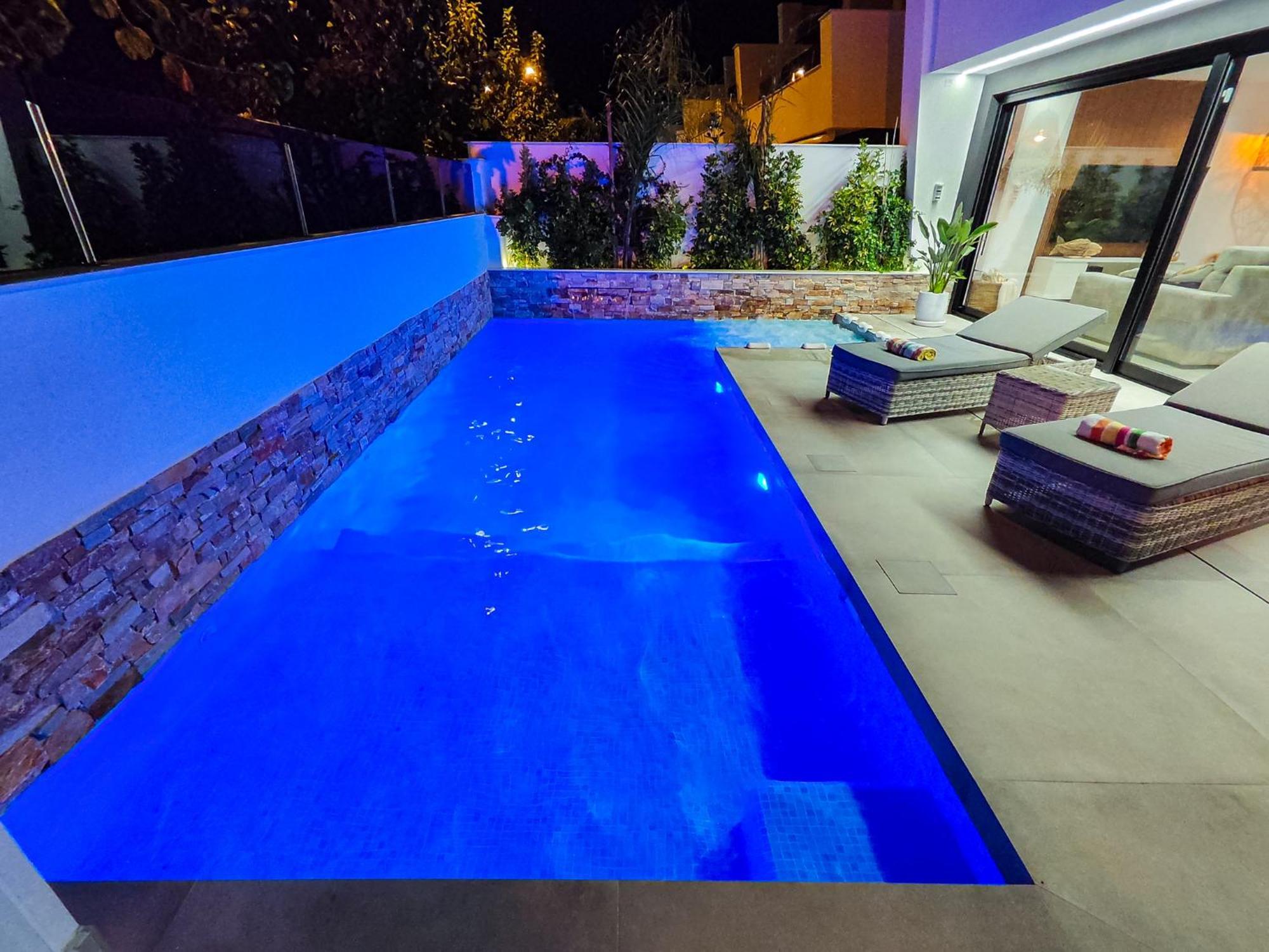 Villa Murcia - Private Heated Pool & Jacuzzi Santiago De La Ribera Luaran gambar